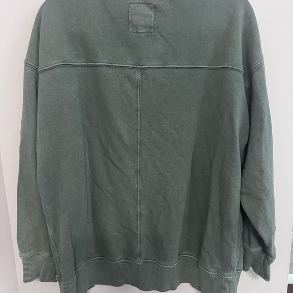 Aerie Green Crewneck Sweatshirt  Relaxed Fit, Size S - Picture 3 of 3